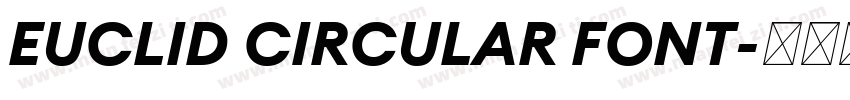 EUCLID CIRCULAR FONT字体转换